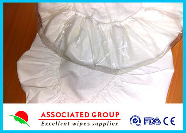 White Unscented Disposable Rinse Free Shampoo Cap Shampoo Condition Added