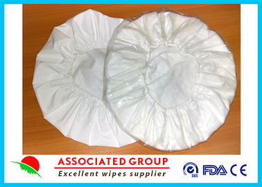 White Unscented Disposable Rinse Free Shampoo Cap Shampoo Condition Added