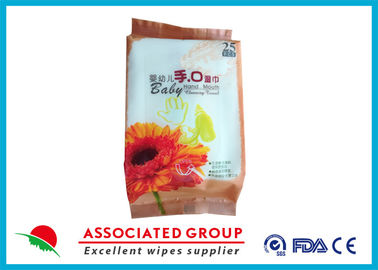 White Color Baby Wipes Alcohol Free With Standard Disposable Spunlace Nonwoven