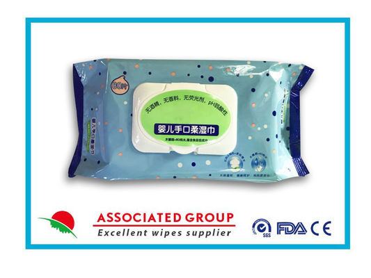 مناديل تنظيف الأطفال غير المعطرة RO Pure Water Xylitol Extract